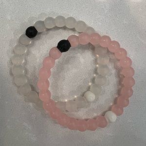 Lokai Bracelets - Breast Cancer (Pink) & Classic (Clear) Size Medium